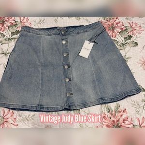 NWT Vintage Judy Blue Denim Skirt (runs small)
